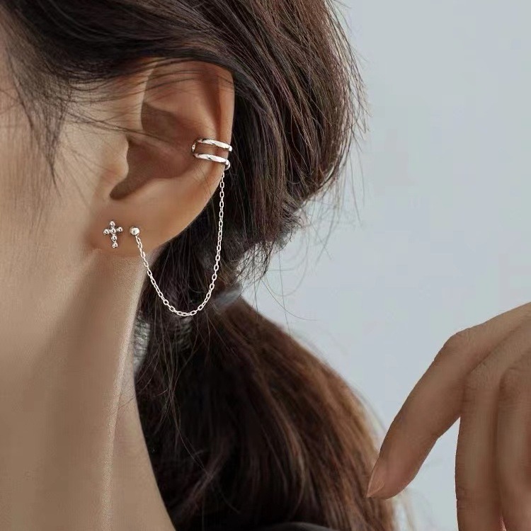 Серьги-гвоздики из серебра 925 пробы оптом из Китая