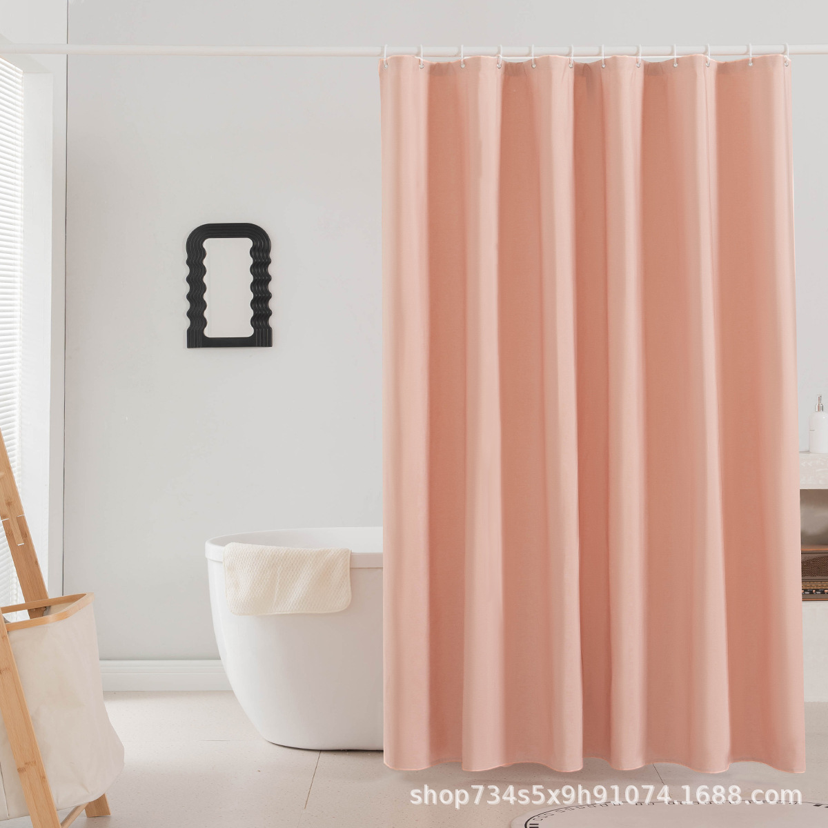 Шторка для ванной из искусственного льна оптом из Китая