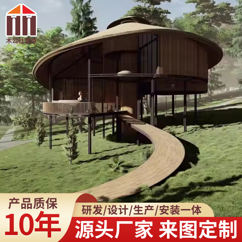 Деревянный дом-вилла оптом из Китая для отдыха и B&B