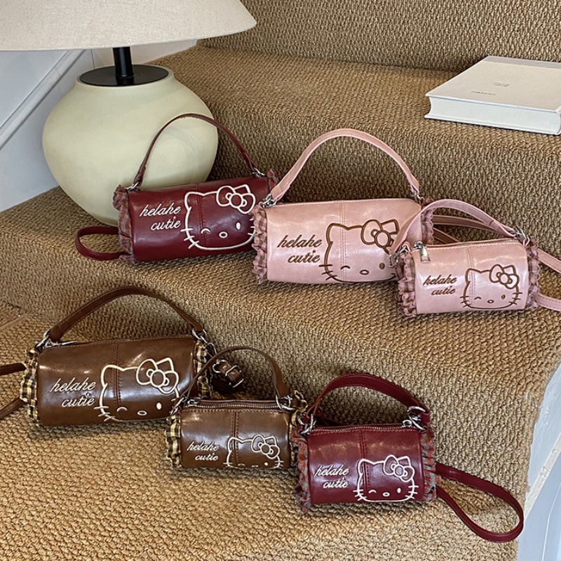 Женская сумка через плечо с вышивкой Hello Kitty оптом из Китая