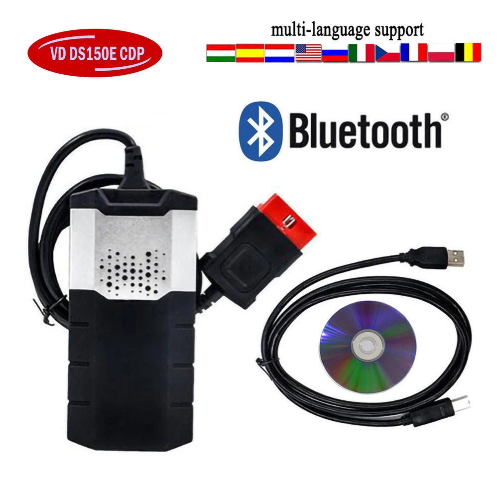 Автосканер OBD2 V9.1 DS150 Bluetooth мультиязычный оптом из Китая