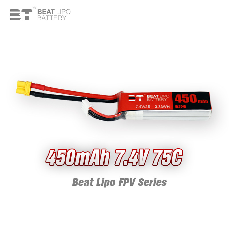 Батарея Beite X серии 450mAh/2s/7,4 V/75C/FPV Сп оптом из Китая