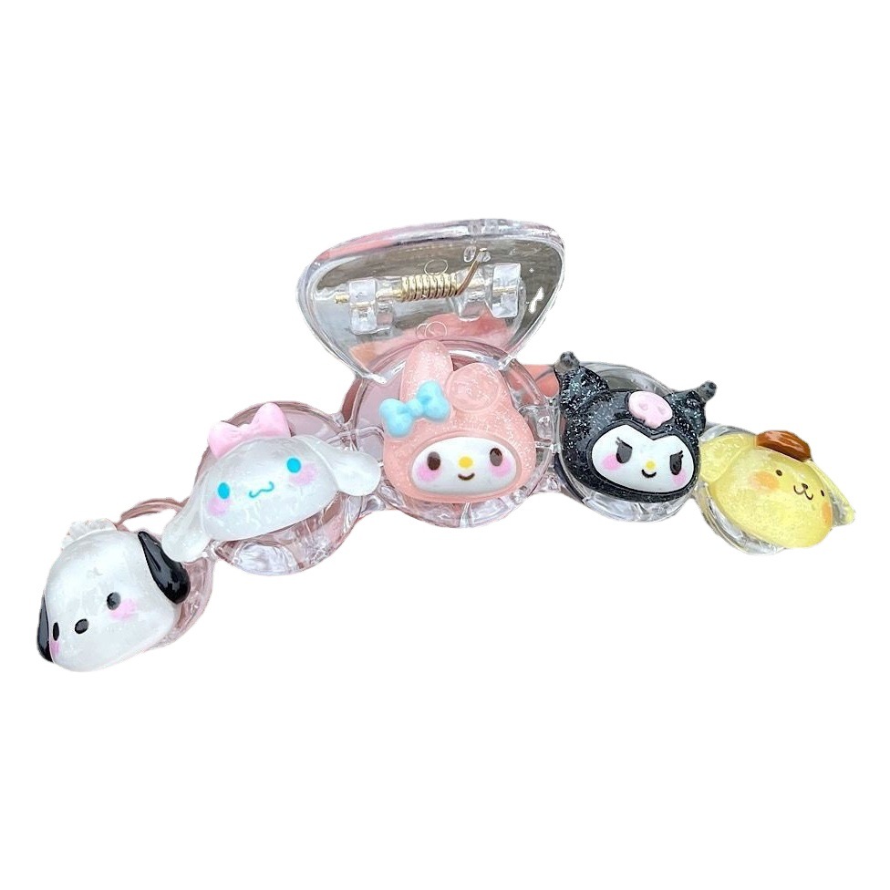Прозрачный зажим для волос Sanrio Kuromi оптом из Китая