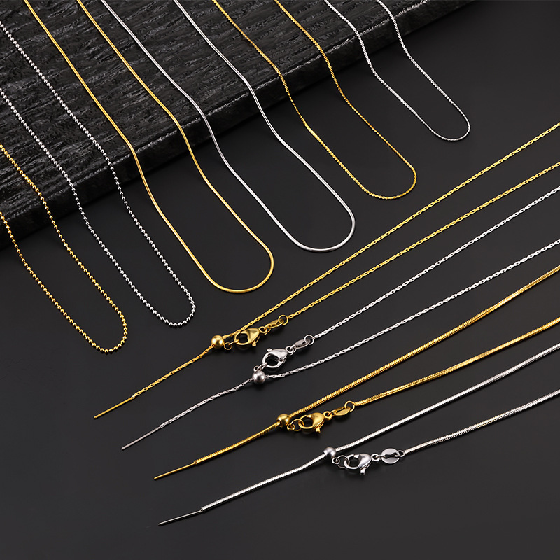 Цепочка змеиная кость из стали 18K оптом из Китая