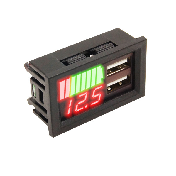 USB-тестер напряжения и мощности с двойной зарядкой оптом из Китая