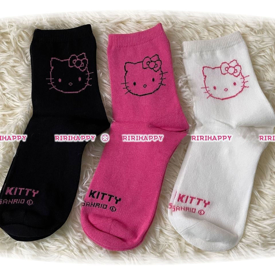 Носки Hello Kitty из полиэстера и хлопка оптом из Китая
