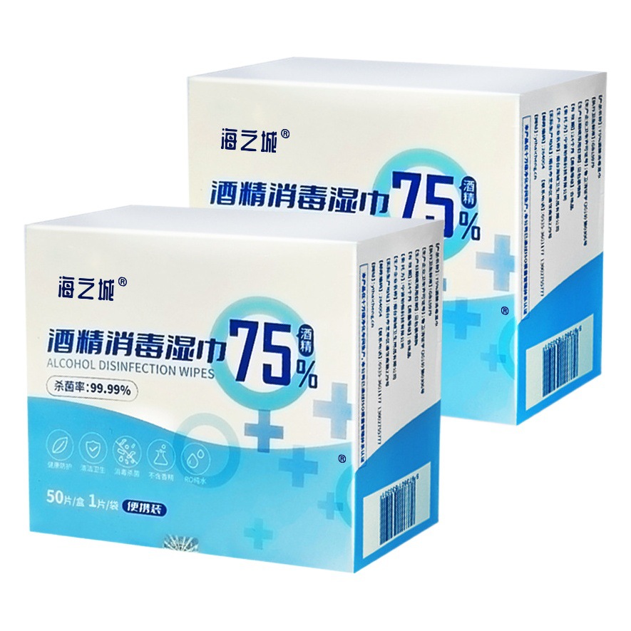 Спиртовые салфетки 75% оптом из Китая, 100 шт.