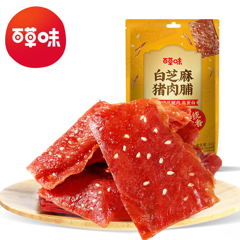 Рафинированное вяленое мясо из свинины Baicao 60 оптом из Китая