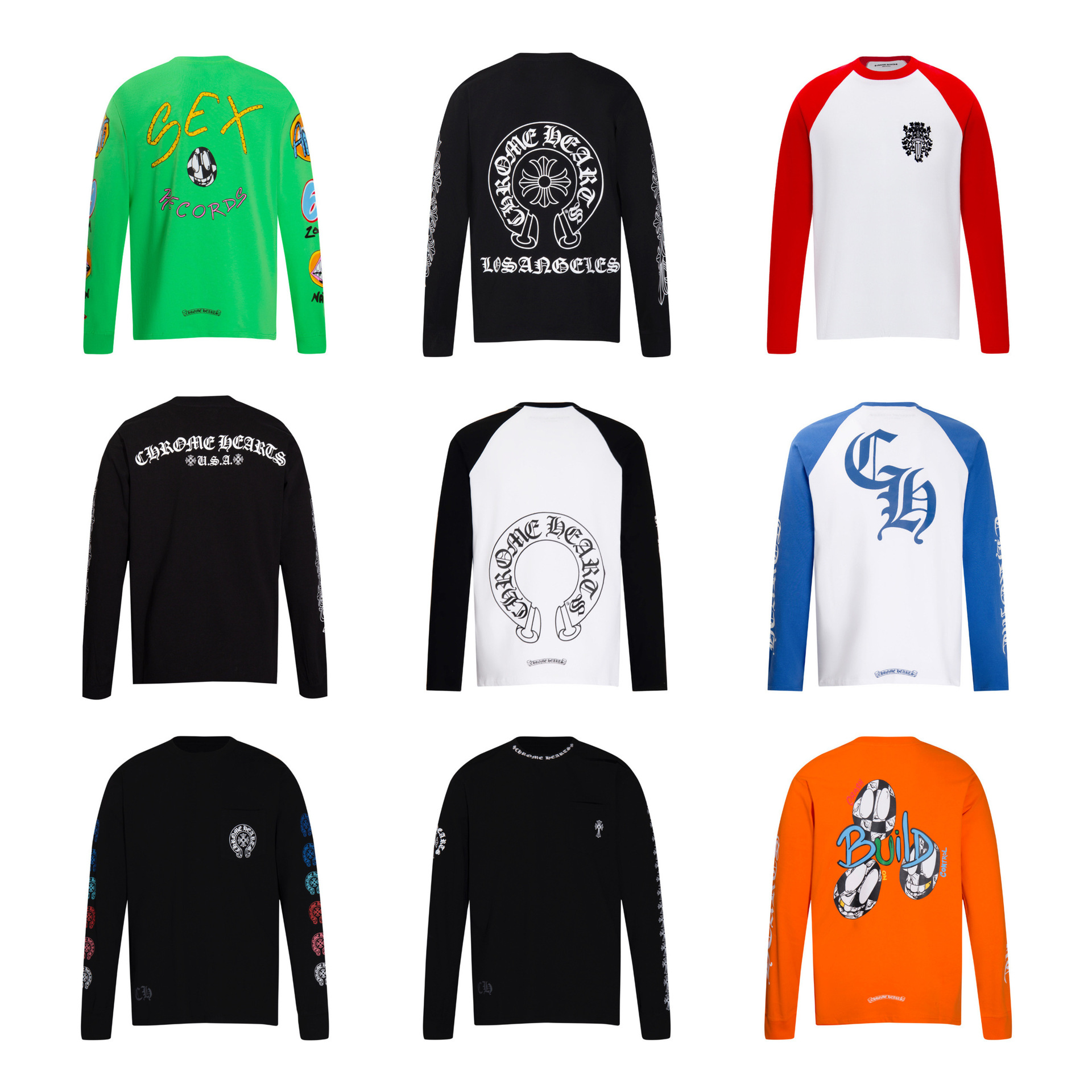 Футболка Chrome Hearts с длинным рукавом оптом из Китая