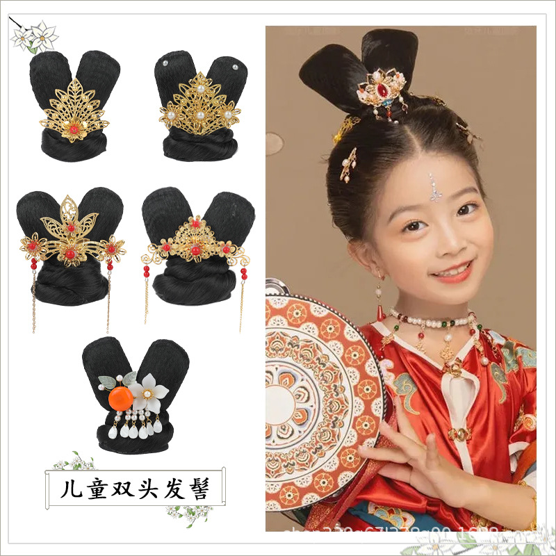 Детский парик женский Hanfu летающий день оптом из Китая