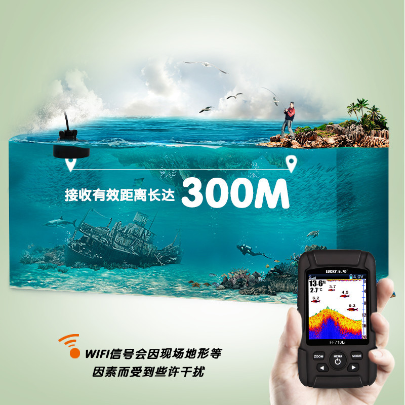 Эхолот Leqi FF718LI-CWL для рыбалки с лодки оптом из Китая
