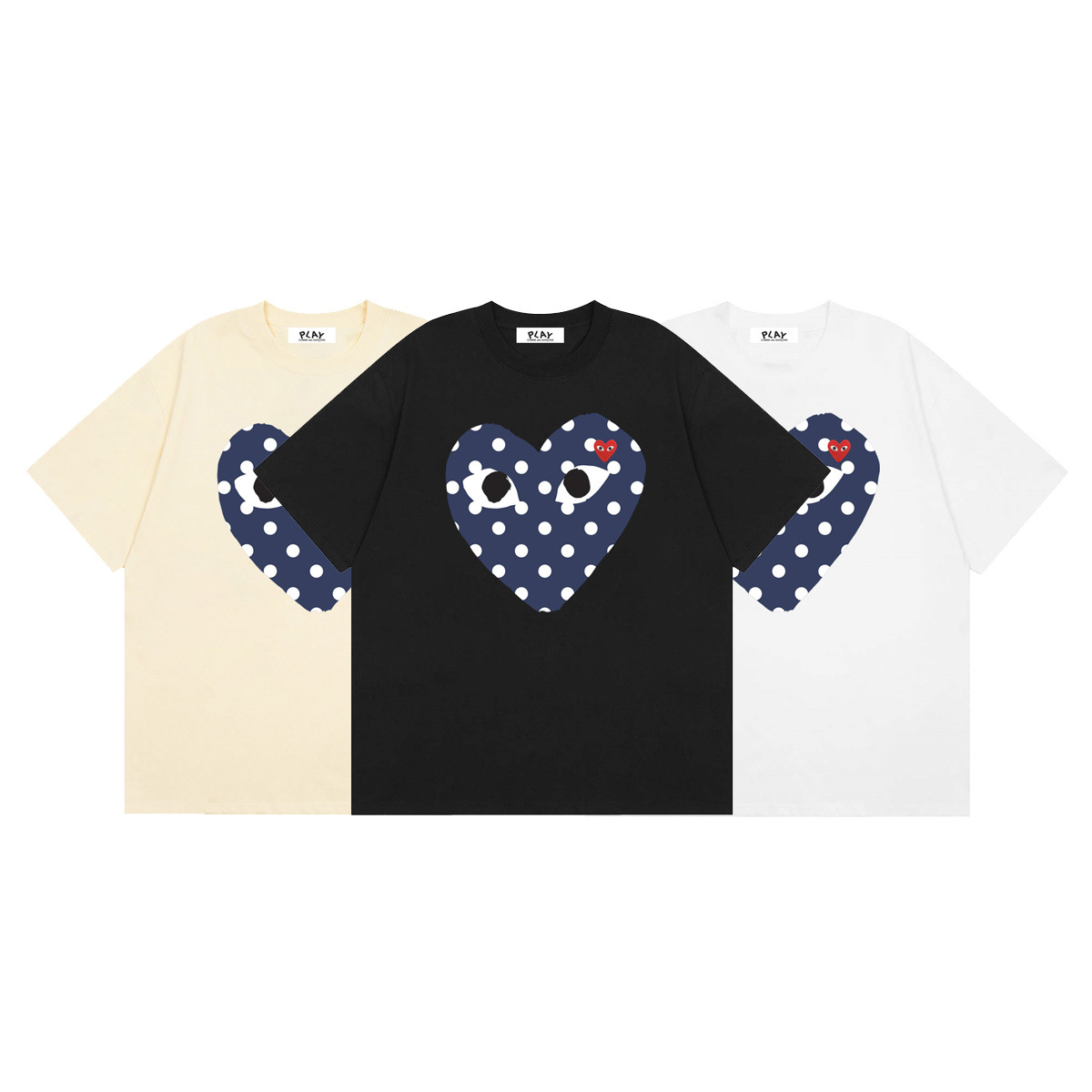 Футболка Comme des Garcons PLAY с сердцем оптом из Китая