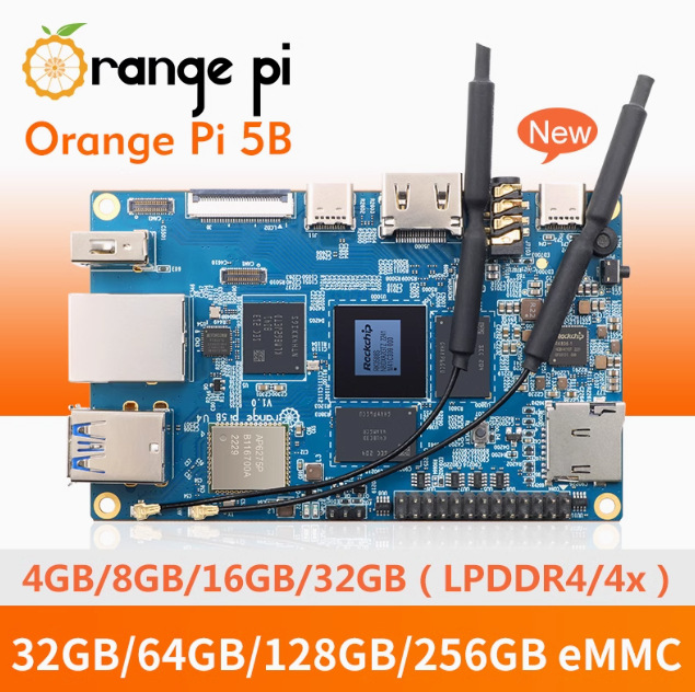 Апельсиновый пирог Orange Pi 5B оптом из Китая | RK3588S