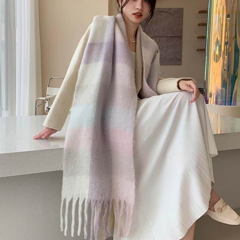 Женский зимний шарф из искусственного кашемира оптом из Китая