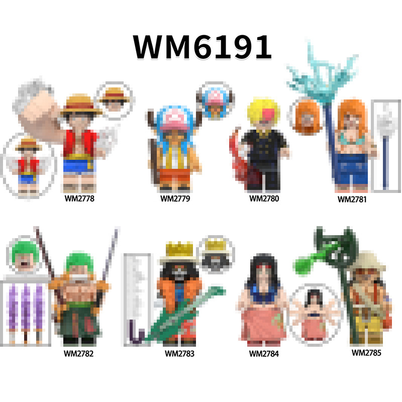 Сборные блоки Nami WM6191 аниме оптом из Китая