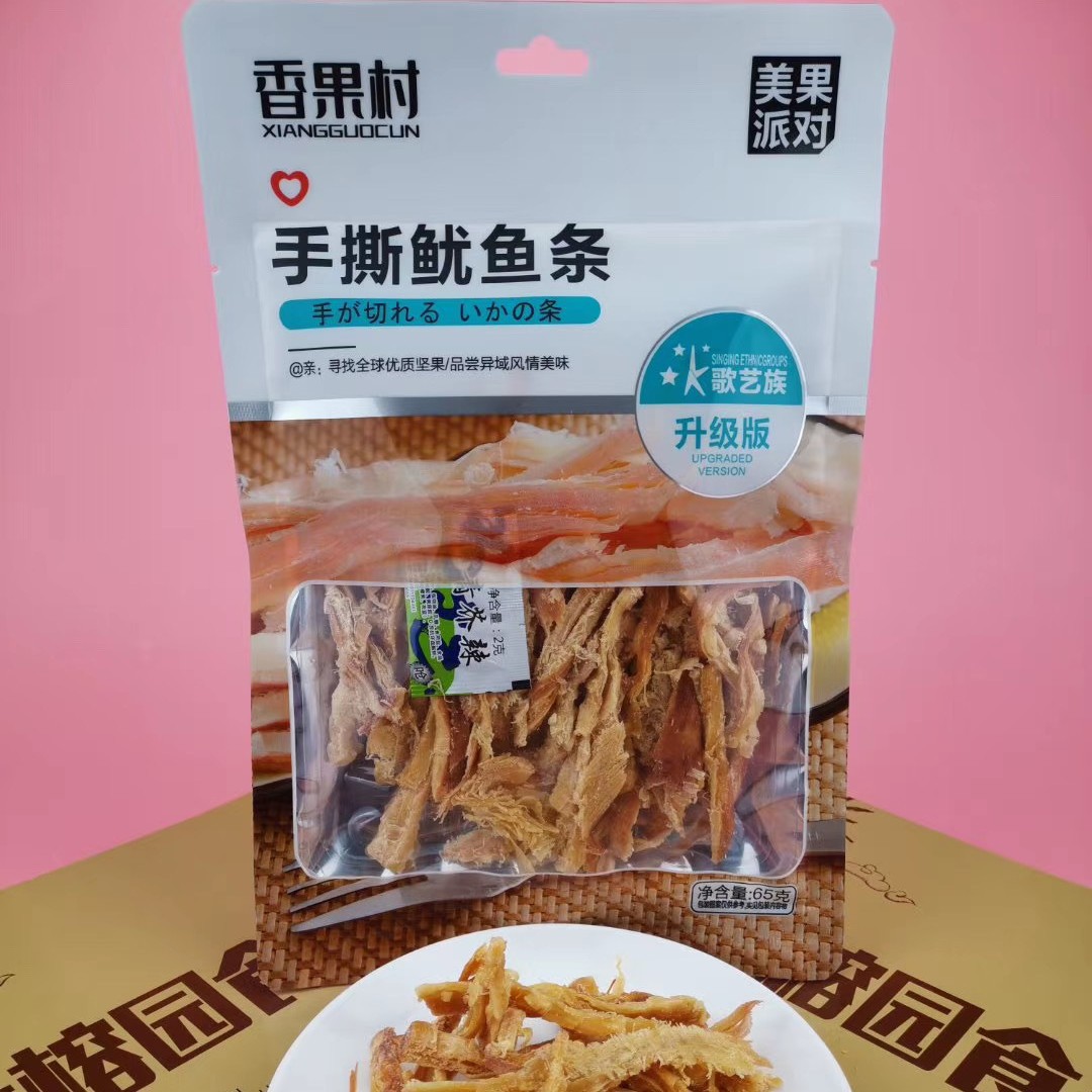 Полоски кальмара Xiangguo Village K Songyi 65 г оптом из Китая