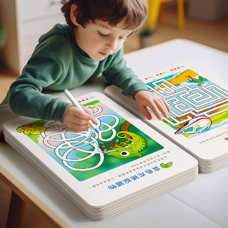 Детская книга-лабиринт для обучения оптом из Китая