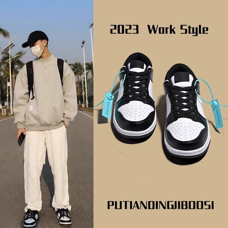 Кроссовки Dunk SB оптом из Китая — черно-белые панда, мужские и женски