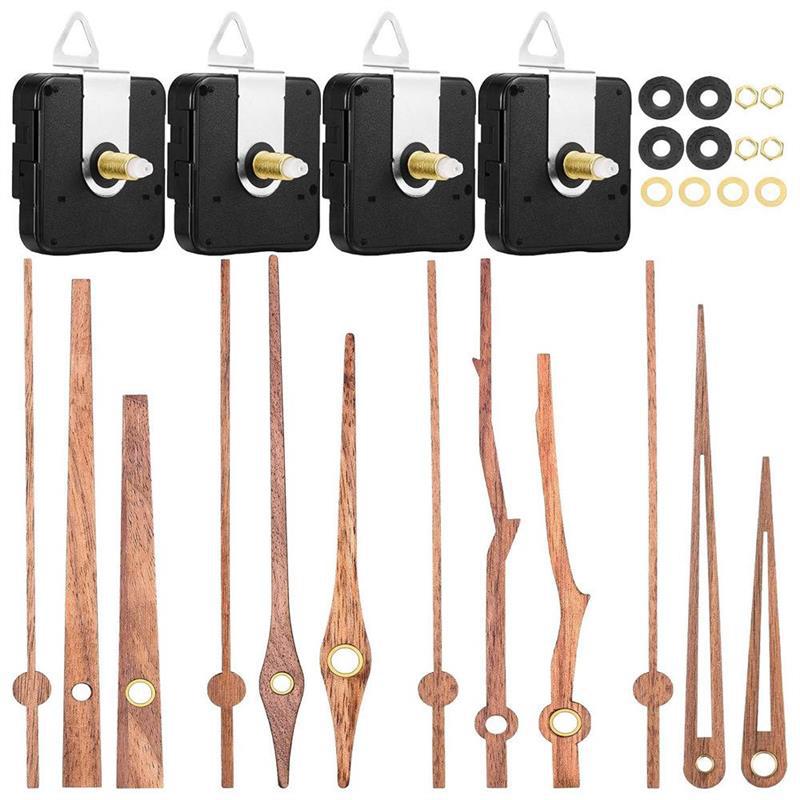 Бесшумные настенные часы DIY из ореха, 12 дюймов оптом из Китая